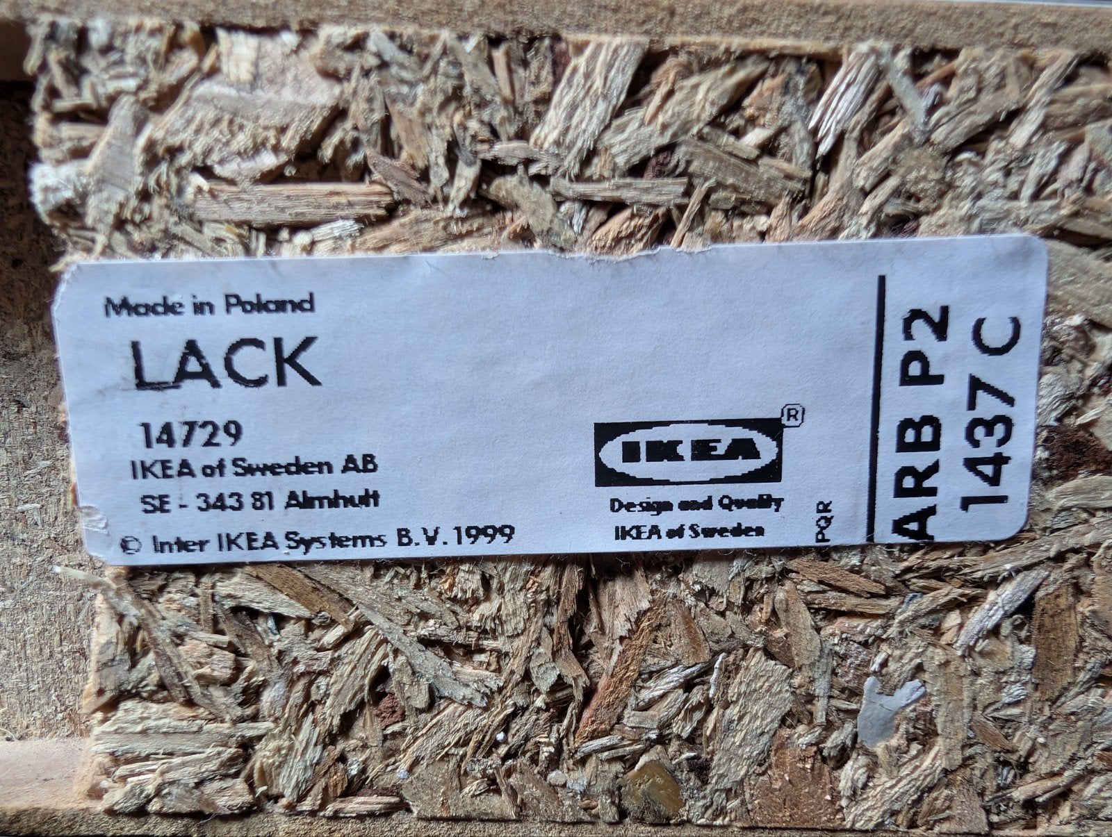 IKEA LACK wandplank (zonder schroeven), Ophalen, Gebruikt