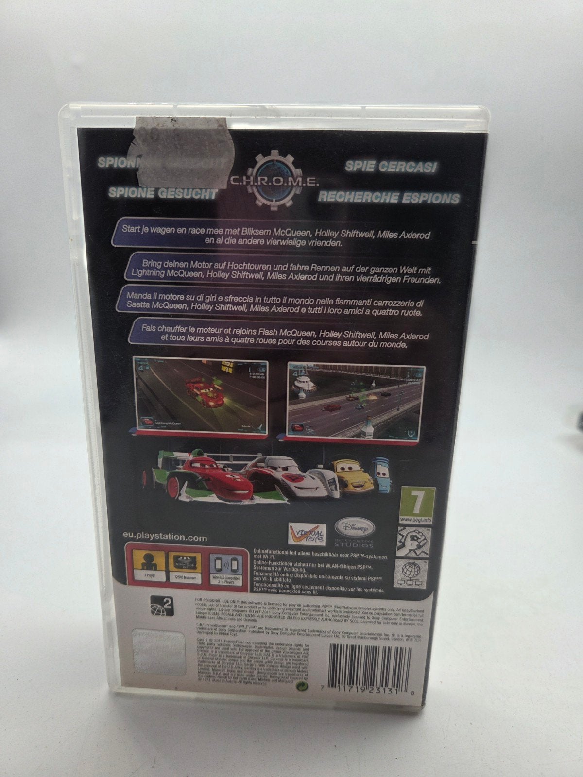 Cars 2 PSP Game - Disney Pixar Race Avontuur, Gebruikt, 10 Great Marlborough Street, London, W1F 7LP, UK, Racen en Vliegen, Vanaf 7 jaar