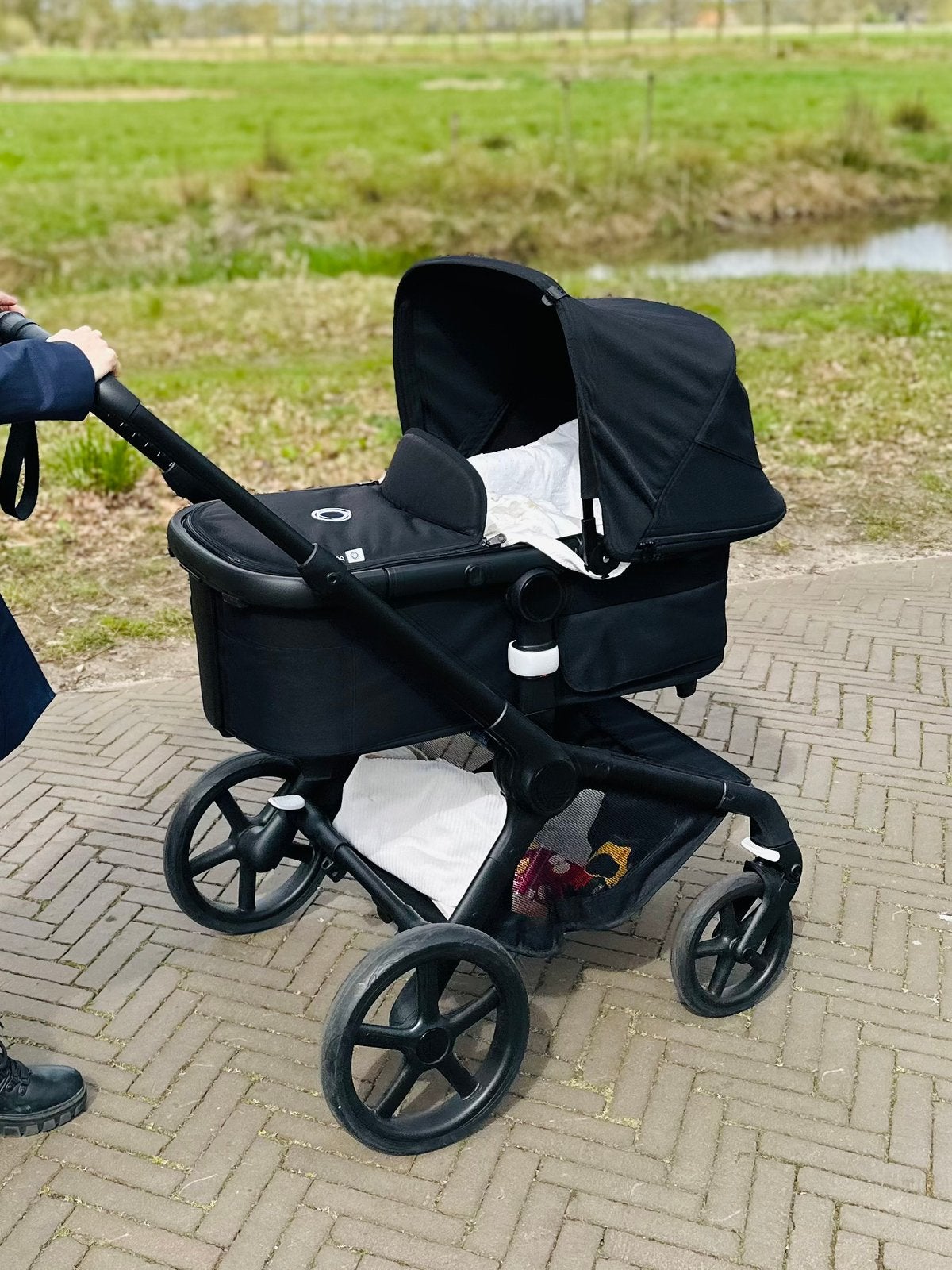 Bugaboo fox 5 midnight black inlusief voetenzak, Ophalen, Zo goed als nieuw, Bugaboo
