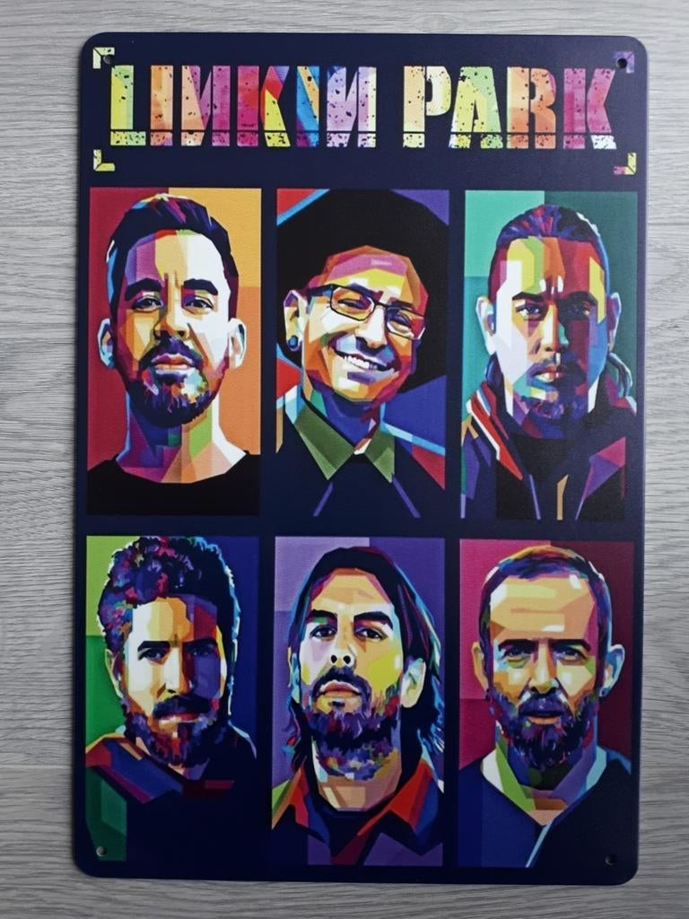 Linkin Park 20x30 cm Metalen Reclamebord, Verzamelen, Ophalen of Verzenden, Nieuw, Poster, Artwork of Schilderij