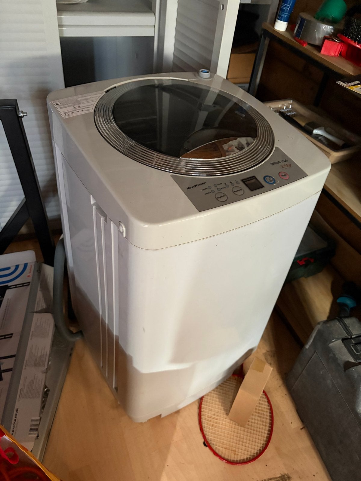 Movewasser1 kleine wasmachine 3.5 kg, Witgoed en Apparatuur, Wasmachines, Minder dan 4 kg, Ophalen, Gebruikt, Bovenlader