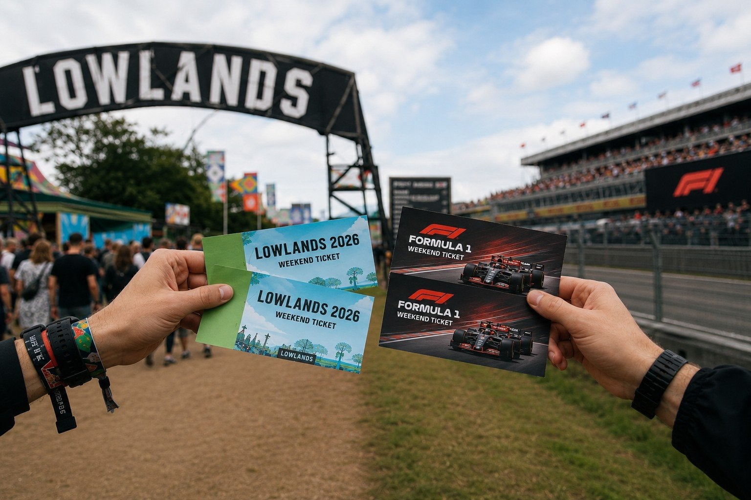 RUILEN: LOWLANDS TICKETS te ruil voor F1 tickets, Twee personen, Meerdaags