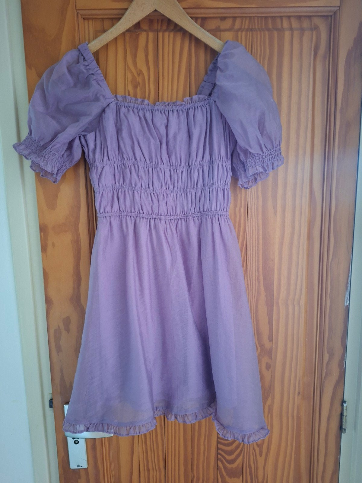 Lila stretch fairy jurkje XS - Castlefest/Elfia, Kleding | Dames, Paars, Ophalen of Verzenden, Zo goed als nieuw, Maat 34 (XS) of kleiner