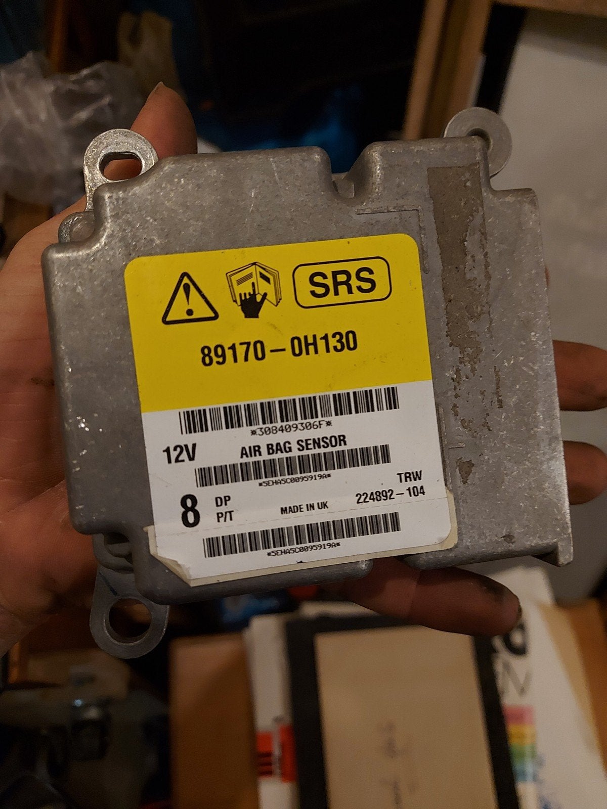 Airbag Sensor TRW 89170-0H130 224892-104, Ophalen of Verzenden