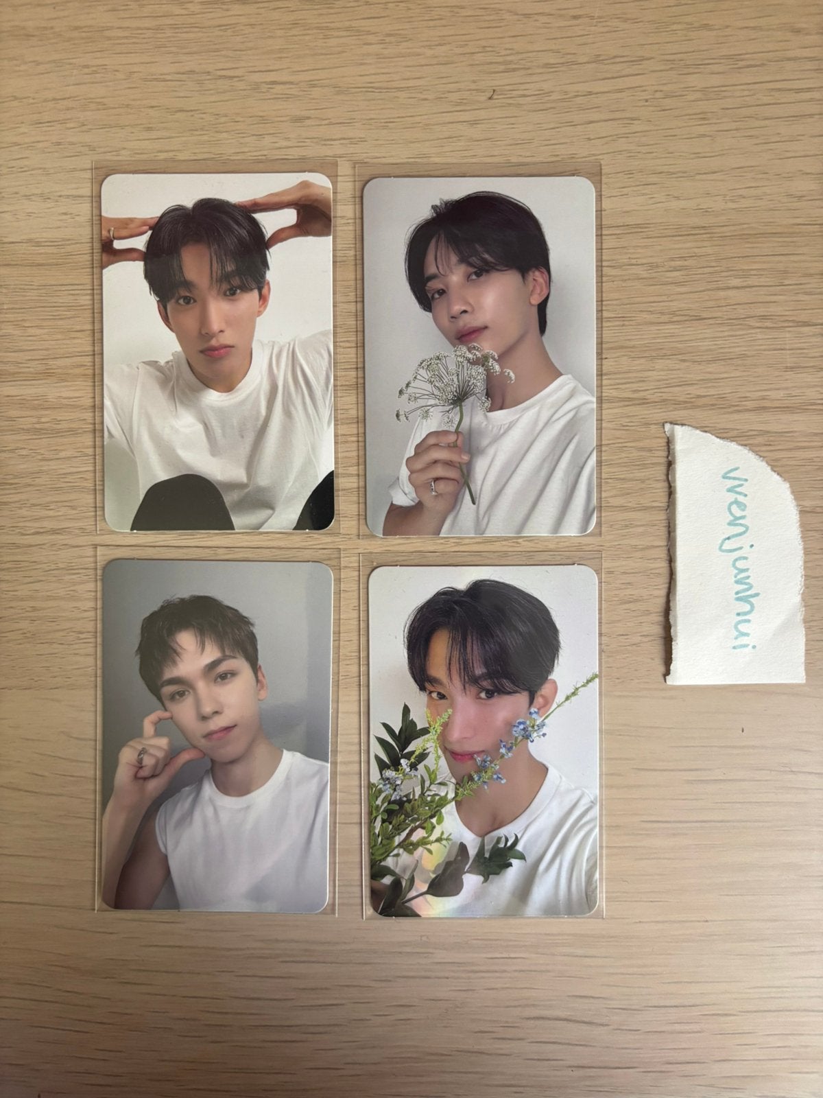 Seventeen dk vernon jeonghan photocards, Ophalen of Verzenden, Zo goed als nieuw, Foto of Kaart