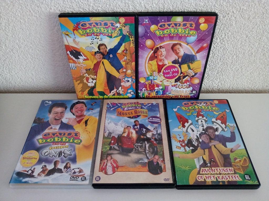 5 DVD'S van ERNST, BOBBIE EN DE REST, Cd's en Dvd's, Gebruikt, Alle leeftijden, Actie en Avontuur, Ophalen of Verzenden