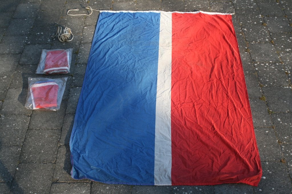 3 x Fina vlag (2 nieuwe nog in verpakking) (jaren 70/80), Verzamelen, Merken en Reclamevoorwerpen, Ophalen, Nieuw, Gebruiksvoorwerp