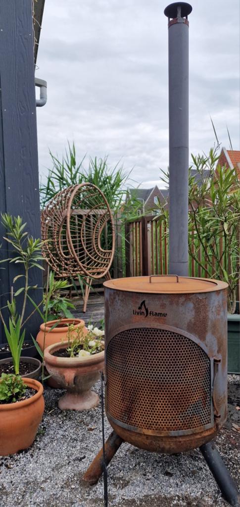 Tuinkachel Livin' Flame, Tuin en Terras, Tuinhaarden, Ophalen, Gebruikt