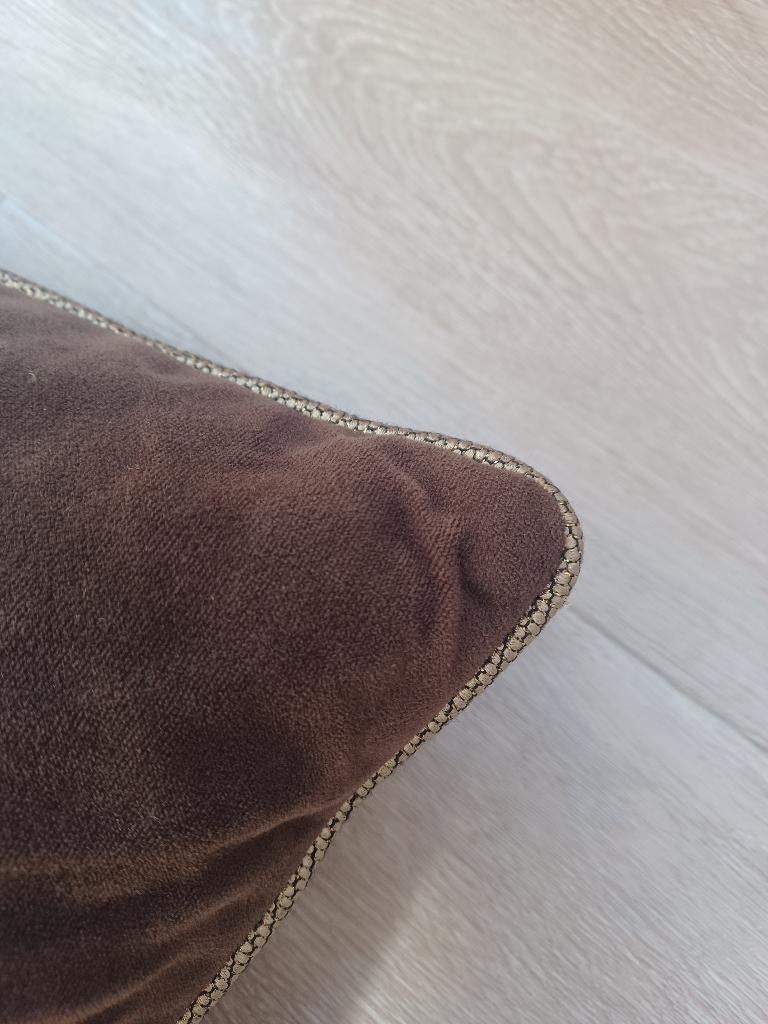 Sierkussen, Ophalen of Verzenden, Zo goed als nieuw, Bruin, Vierkant