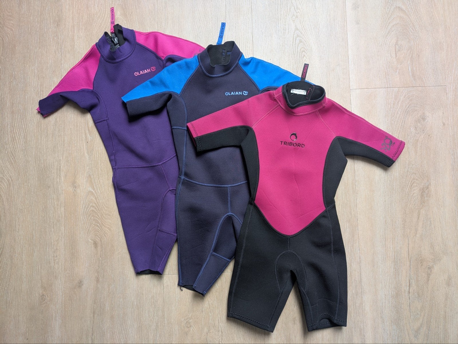 Kinder wetsuits 1.5mm maat 110, Watersport en Boten, Wetsuit, Gebruikt, Olaian, Tribord, Kind