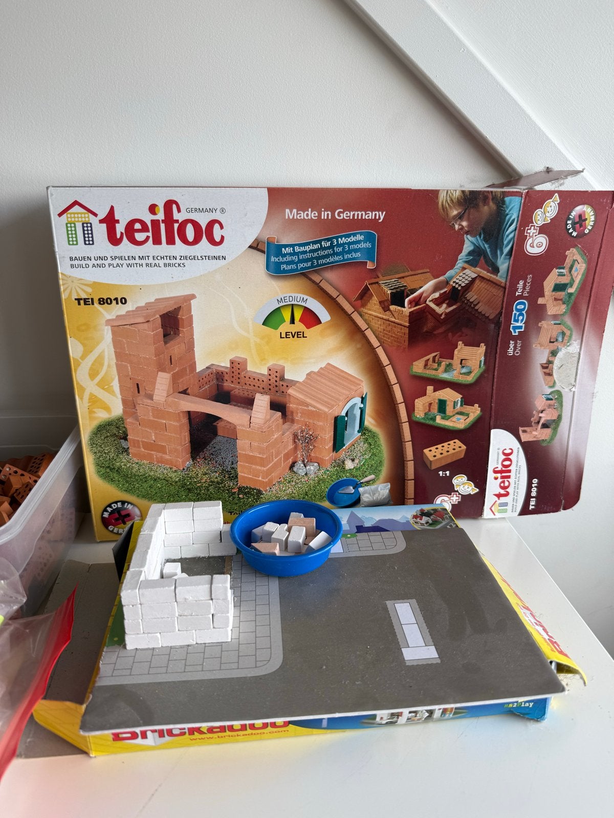 Teifoc Bouwset met echte bakstenen en cement, Ophalen of Verzenden, Gebruikt, Overige merken