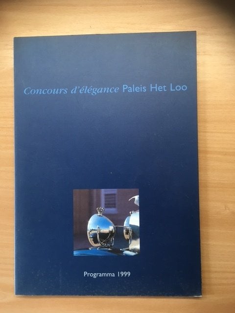 Concours d'élégance Paleis Het Loo Programma 1999, Gelezen, Algemeen, Diverse auteurs, Ophalen of Verzenden