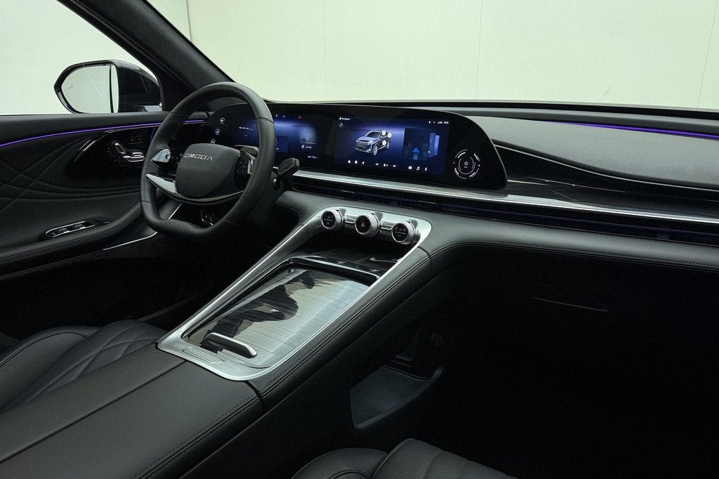Omoda 9 1.5T-GDi SHS-P Premium Hybride automaat | Lederen be, Auto's, Overige Auto's, Automaat, 4 cilinders, Zwart, Bedrijf