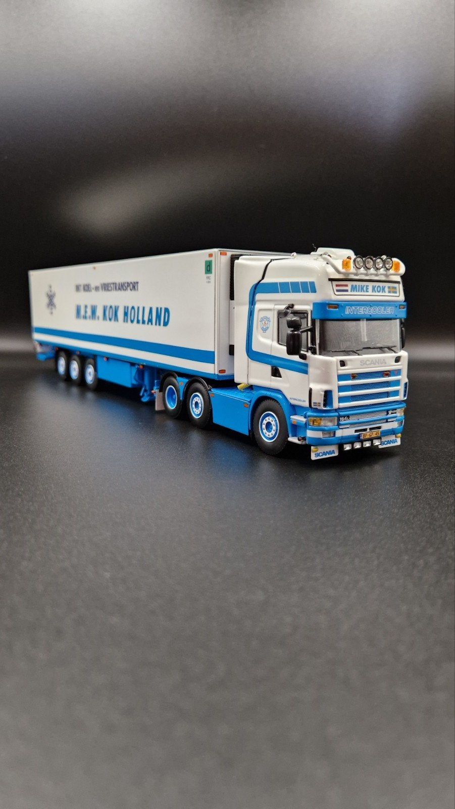 wsi | Kok - Scania 164, Hobby en Vrije tijd, Modelauto's | 1:50, Ophalen of Verzenden, Zo goed als nieuw, Bus of Vrachtwagen, Wsi