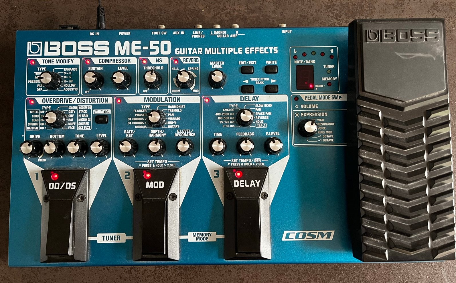 Boss ME-50, Muziek en Instrumenten, Effecten, Ophalen of Verzenden, Gebruikt, Delay of Echo