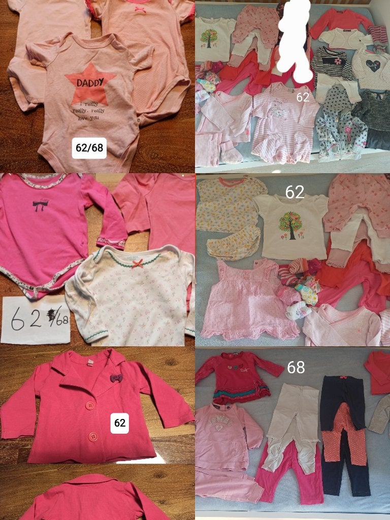 Kledingpakket 62 t/m 68 , incl. rompers | kleding 62, Ophalen of Verzenden, Gebruikt, Maat 62