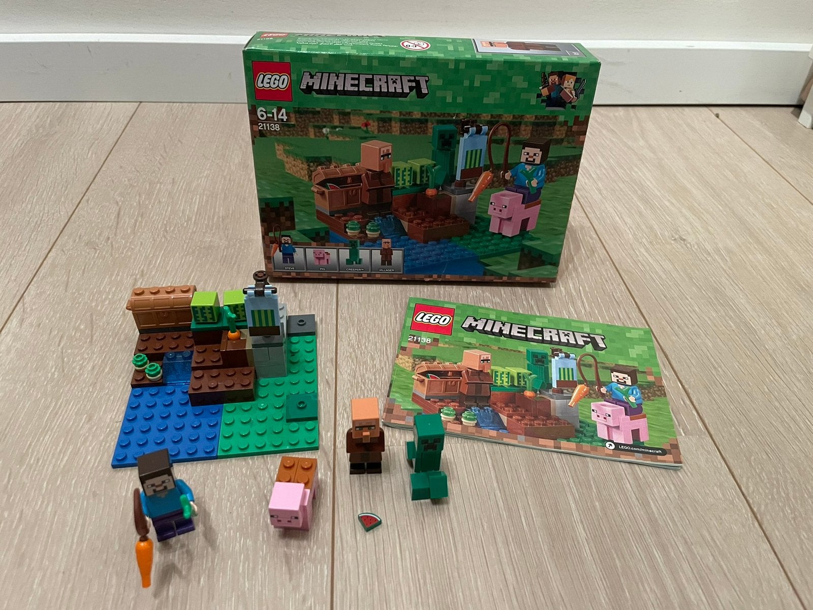 Lego Minecraft 21138 - De meloenboerderij, Inclusief instructies, Minecraft, Lego, Ophalen of Verzenden