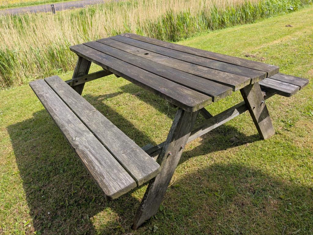 Picknicktafel 180x70, Ophalen, Gebruikt, Rechthoekig, Hout
