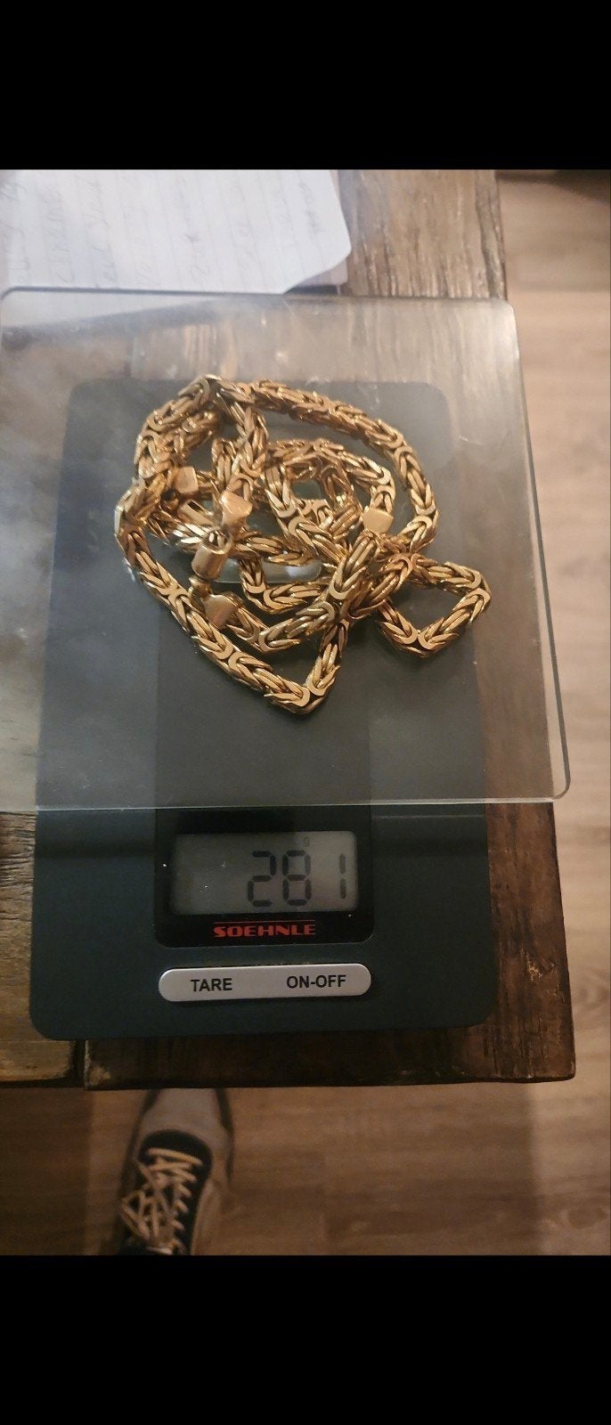 byzantijnse konings ketting + armband 18 karaat, Sieraden, Tassen en Uiterlijk, Ophalen, Nieuw, Goud, Goud