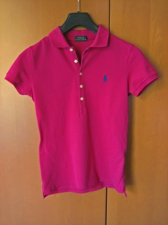 Sportief fuchsia poloshirt RALPH LAUREN 36-38 snazzeys, Nieuw, Ophalen of Verzenden, Korte mouw, Ralph Lauren