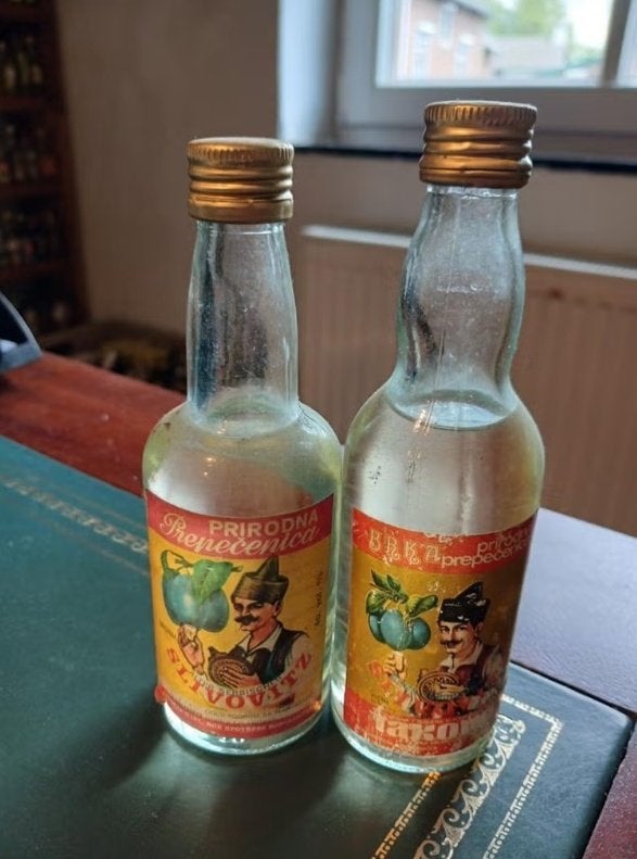 Vintage Slivovitz en Brka Prepecenica Mini Flesjes, Ophalen of Verzenden, Gebruikt