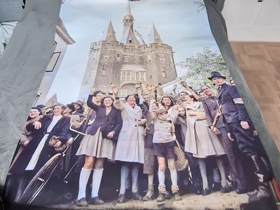 grote foto op schoolplaat, Antiek en Kunst, Ophalen of Verzenden