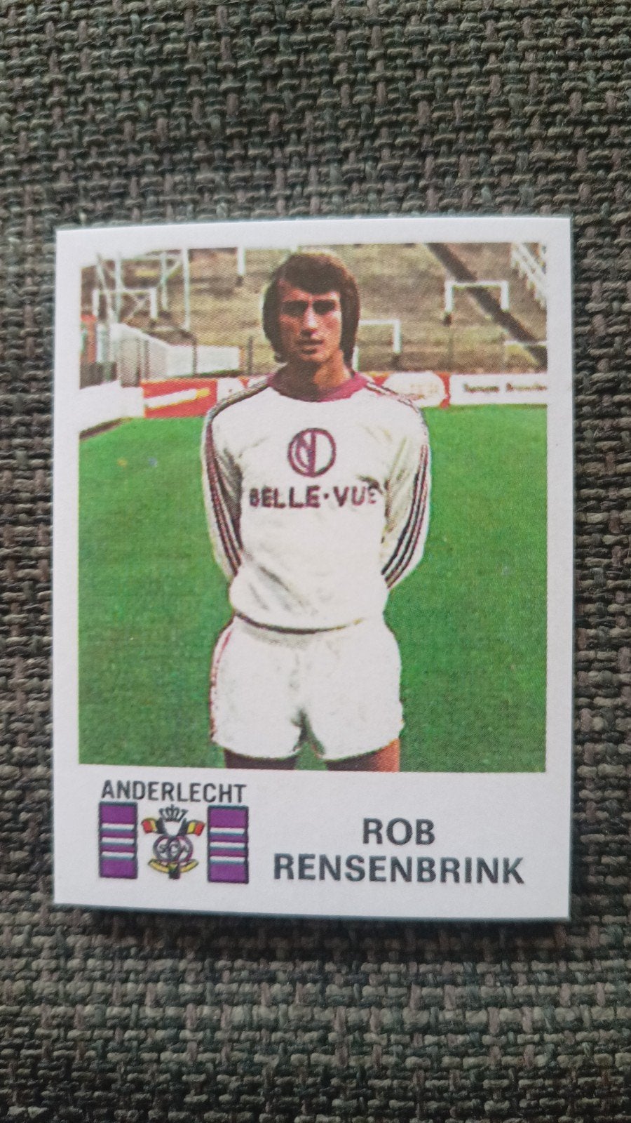 Rob Rensenbrink Anderlecht Voetbalplaatje, Ophalen of Verzenden, Gebruikt, Buitenlandse clubs, Poster, Plaatje of Sticker