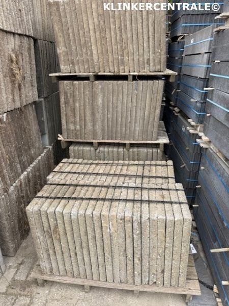 100m2 grijs betontegels 60x40x5cm terras/ sier/stoeptegels., Bij dit gebruikte product niet meer te achterhalen., Gebruikt, Verzenden