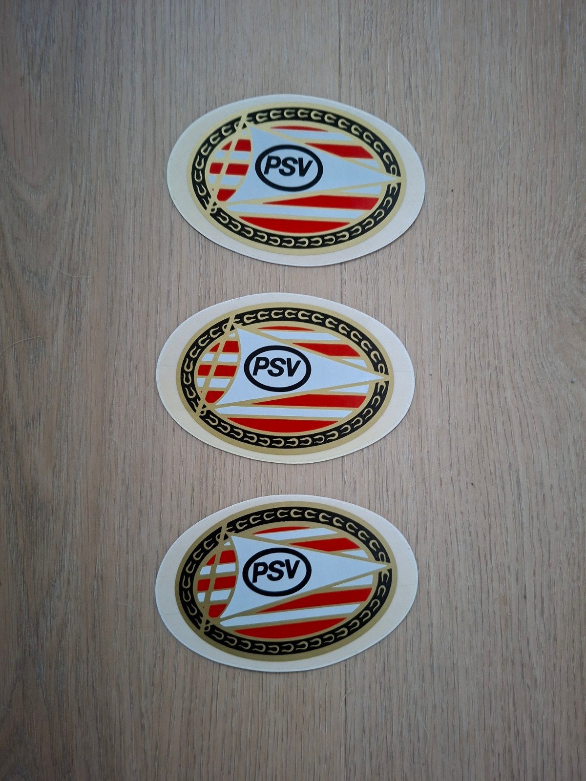 3x PSV Oude stickers, Verzamelen, Ophalen of Verzenden, Zo goed als nieuw, PSV, Poster, Plaatje of Sticker