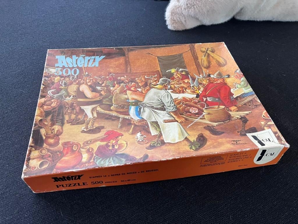 Asterix puzzel vintage jaren 80, Ophalen of Verzenden, 500 t/m 1500 stukjes, Gebruikt, Legpuzzel