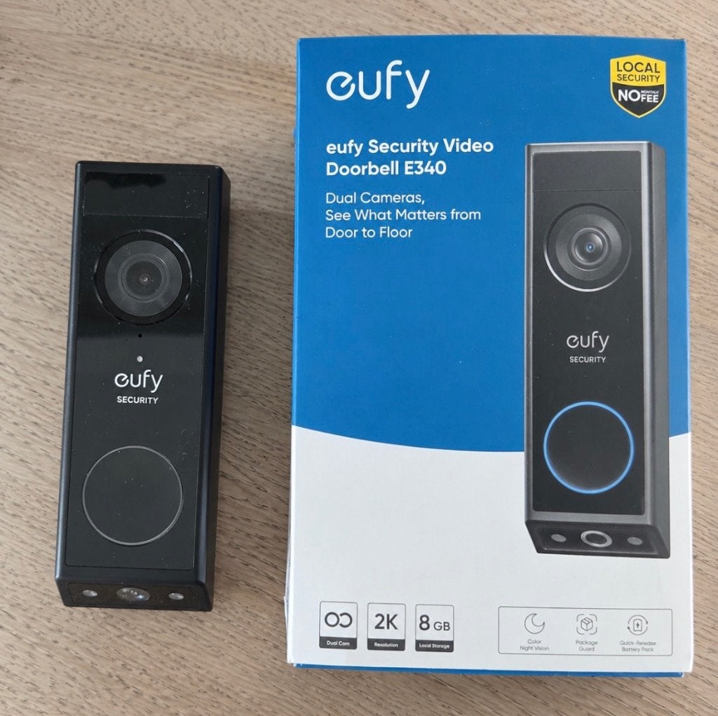 Eufy E340 video deurbel met Chime, Ophalen of Verzenden, Zo goed als nieuw, Buitencamera