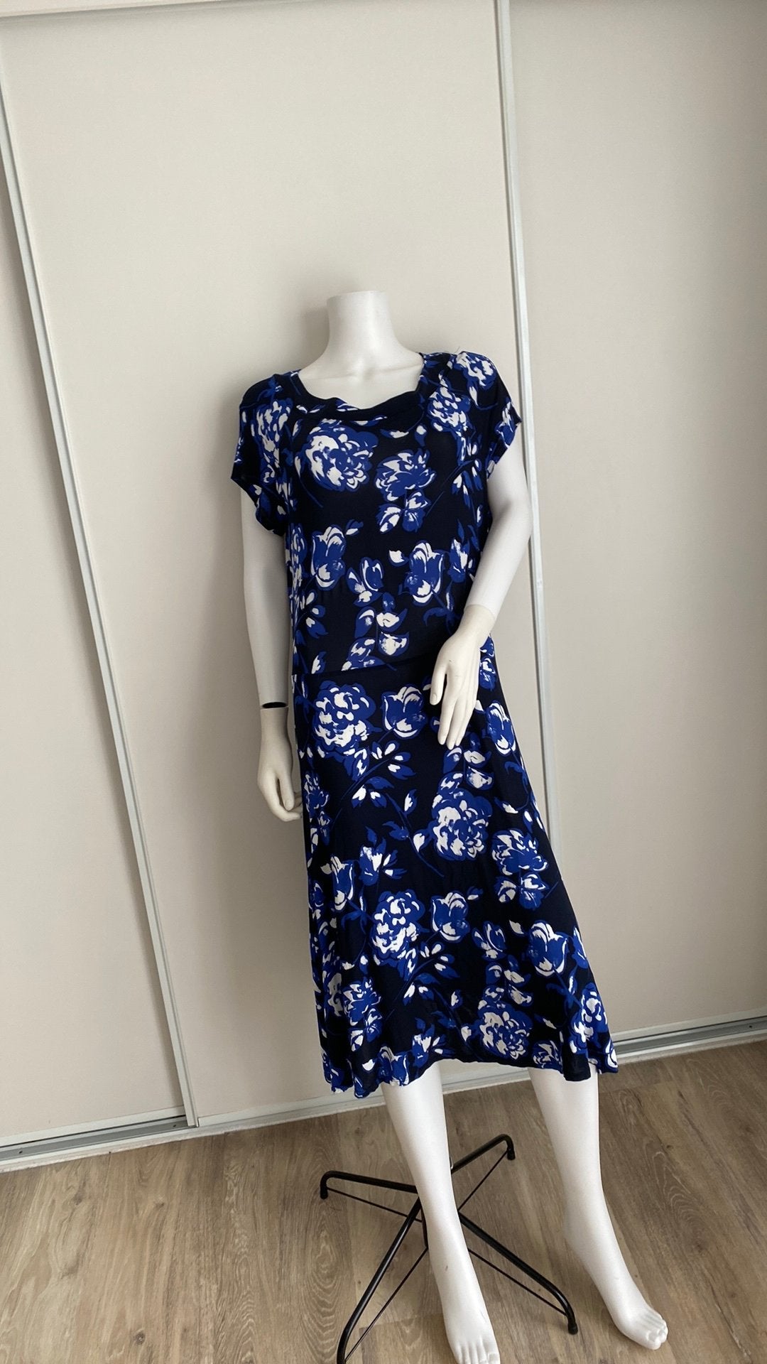 Claudia strater jurk 42, Blauw, Maat 42/44 (L), Ophalen of Verzenden, Claudia Sträter