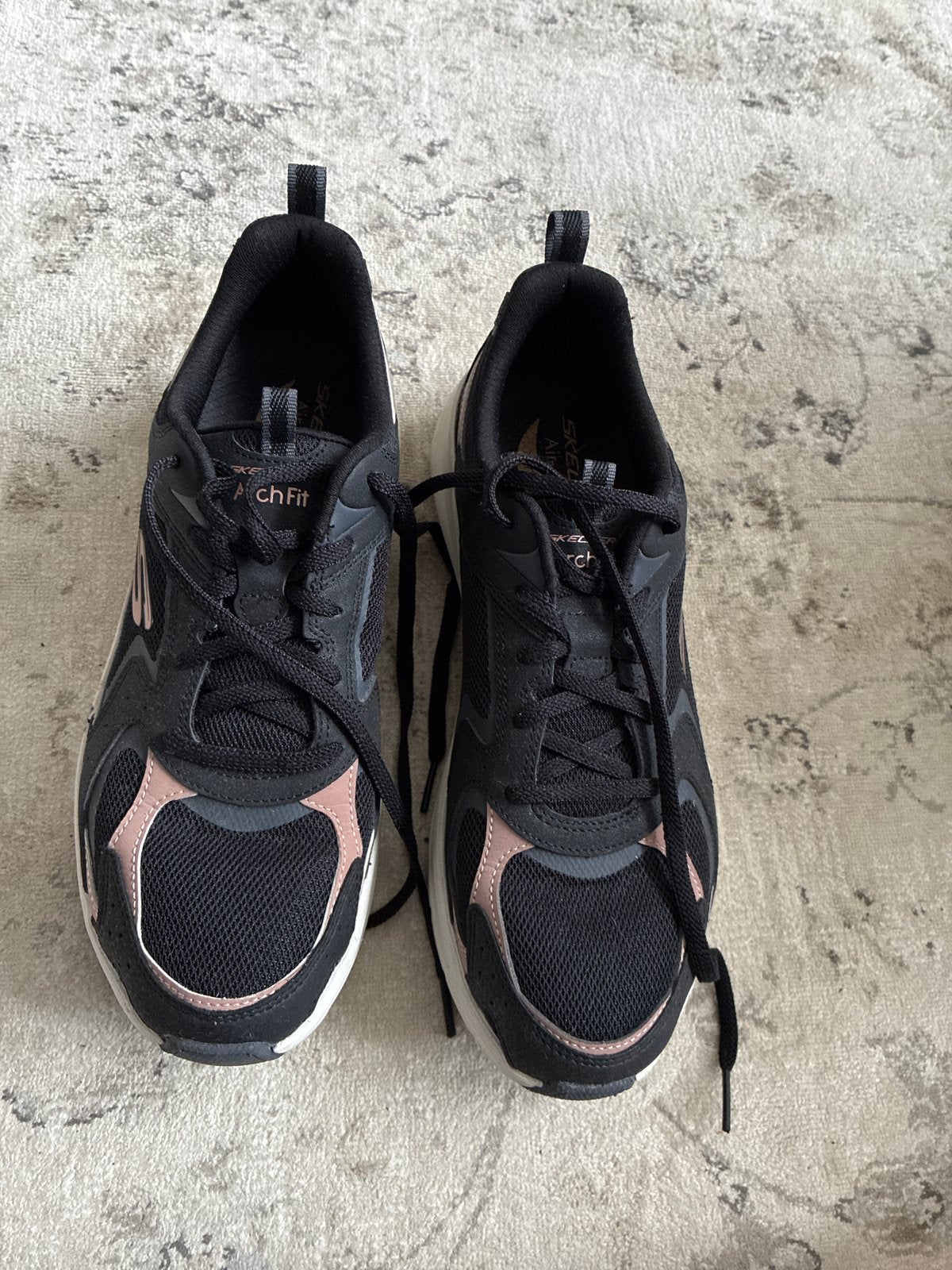 Skechers Arch Fit sneakers, maat 40, zwart/roze, Ophalen of Verzenden, Gedragen, Zwart, Sneakers of Gympen
