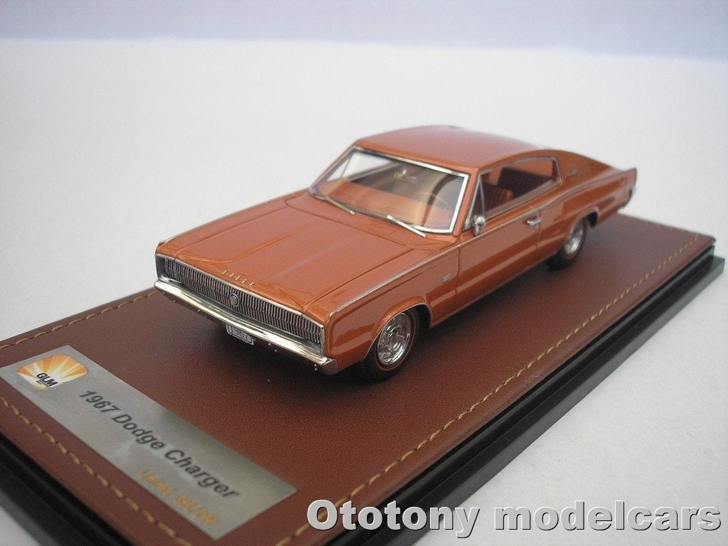 Dodge Charger 1967 Brons Metallic 1/43 GLM, Ophalen of Verzenden, Nieuw, Auto, Overige merken