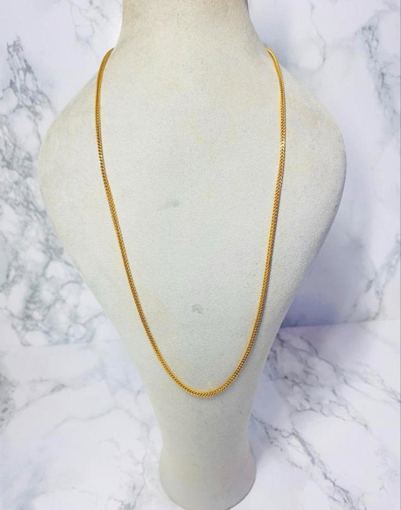 Herenketting franco schakel 14k goud als nieuw, Sieraden, Tassen en Uiterlijk, Ophalen of Verzenden, Zo goed als nieuw, Goud, Goud