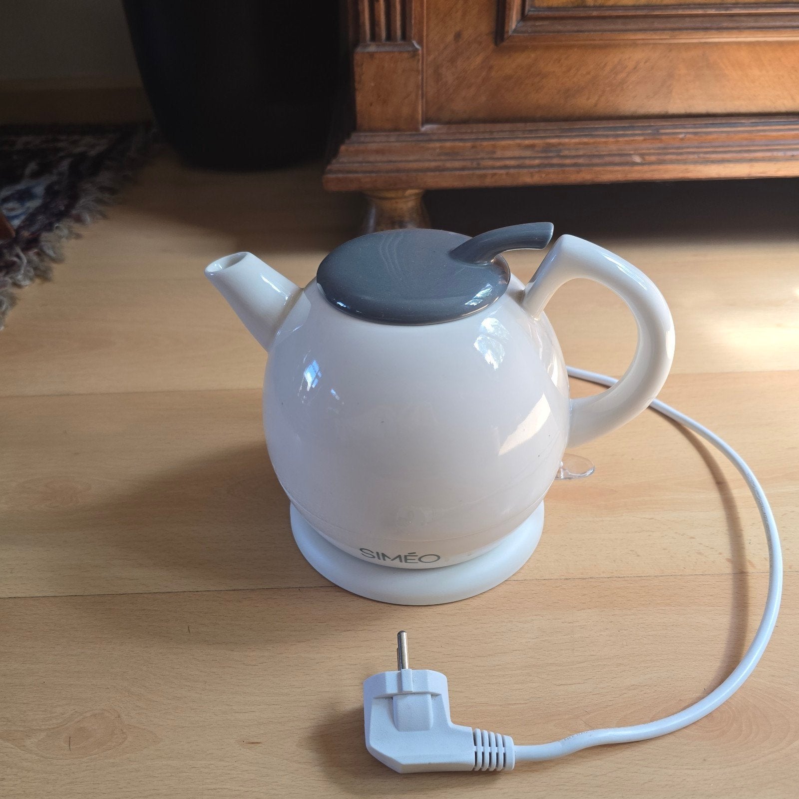 Simeo electrische waterkoker. Keramiek.Nieuwstaat, 1 tot 2 liter, Ophalen of Verzenden, Zo goed als nieuw