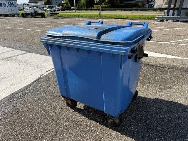 Rol container - rolcontainer blauw, Doe-het-zelf en Verbouw, Transportwagens, 100 liter of meer, Ophalen, Gebruikt, Transportkar