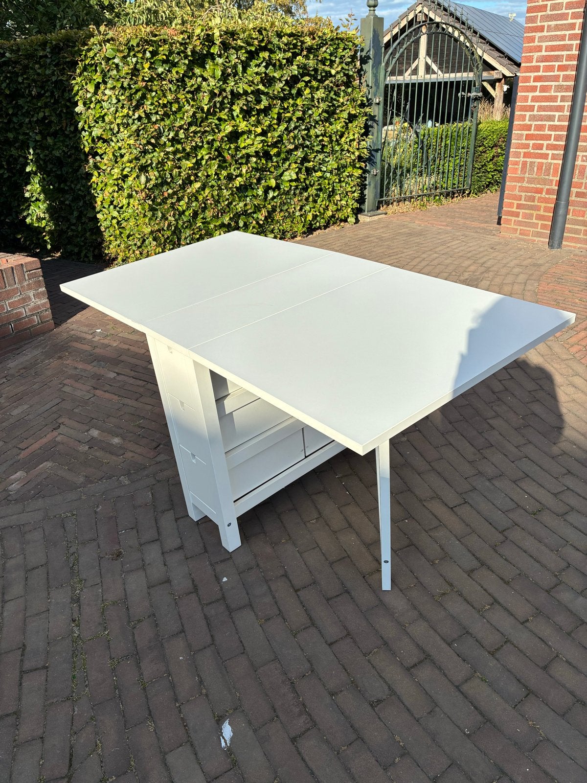 Ikea Klaptafel met lades - Ideaal voor kleine ruimtes, Ophalen, Gebruikt, 100 tot 150 cm, 50 tot 100 cm