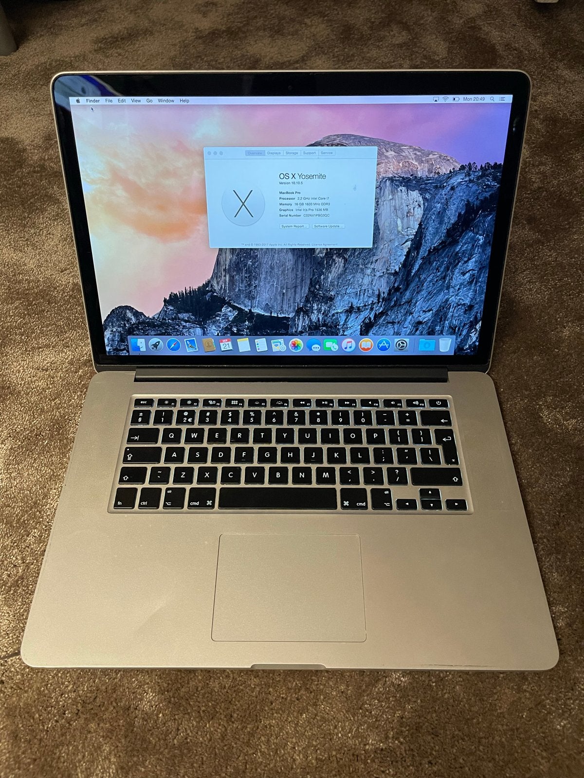 MacBook Pro 15 inch (2015) - 16GB RAM, 256GB SSD, Computers en Software, MacBook Pro, Gebruikt, 256 GB, 2 tot 3 Ghz