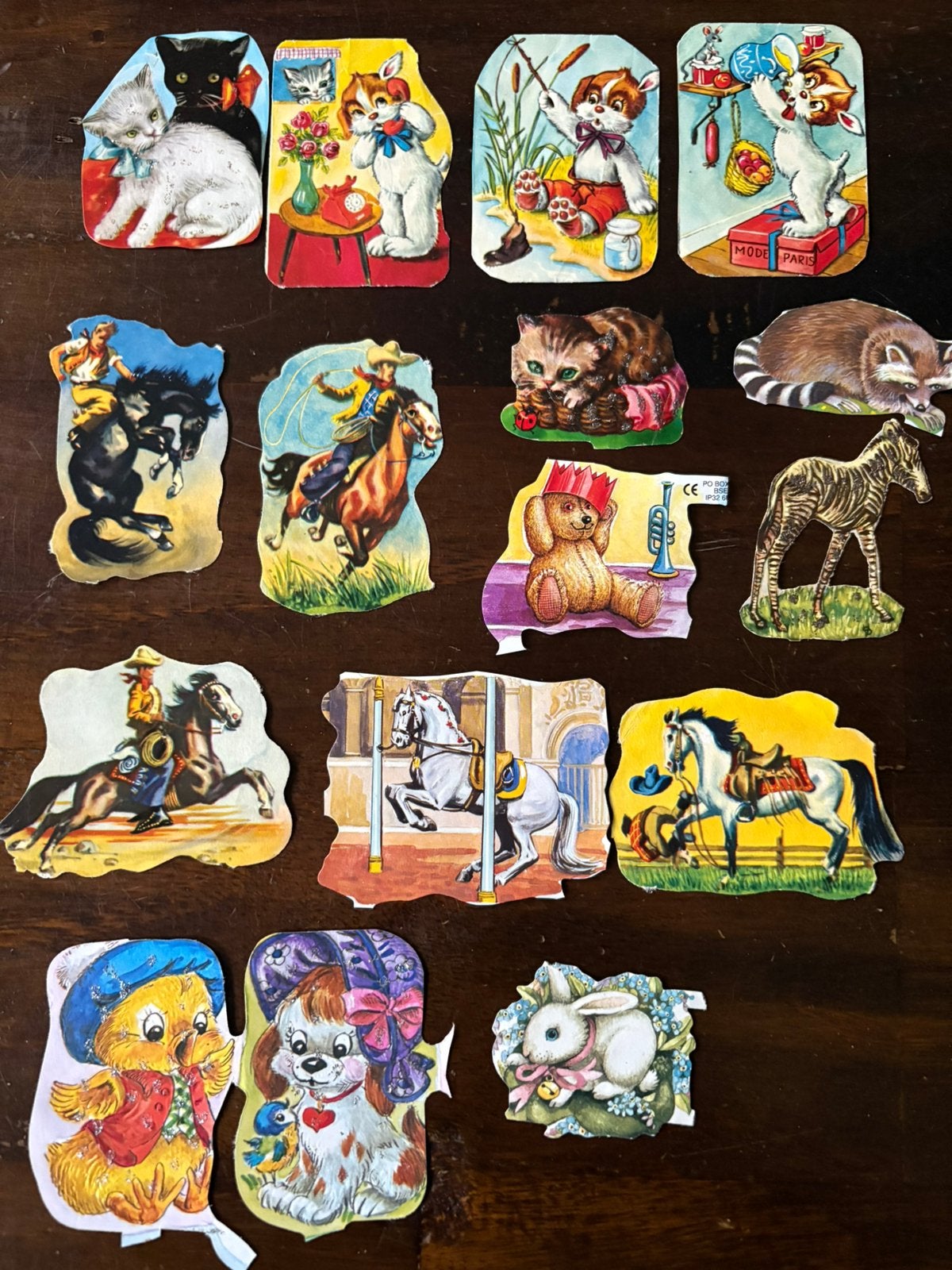 Vintage poesieplaatjes Dieren, Verzamelen, Poesieplaatjes, Ophalen of Verzenden