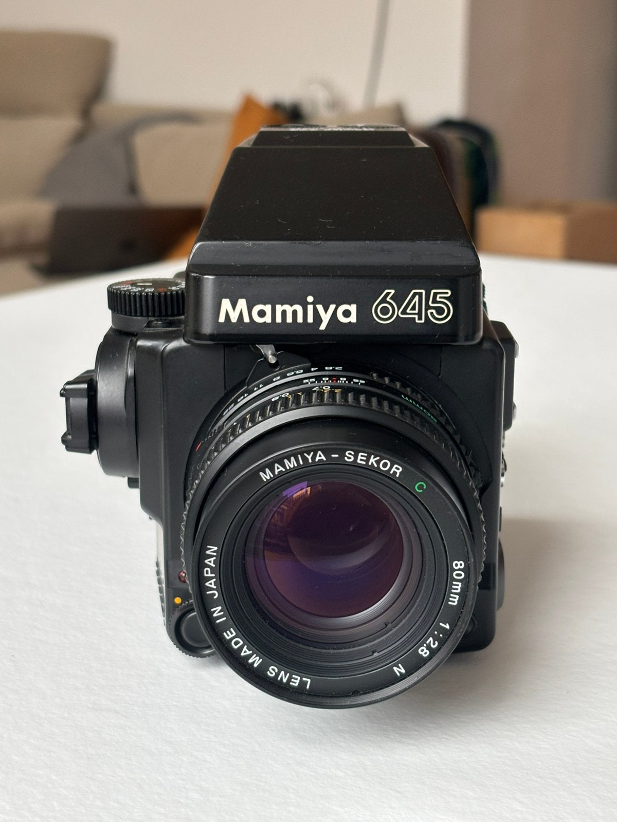 Mamiya 645 Super 80mm 2.8, Ophalen, Gebruikt, Spiegelreflex, Overige Merken