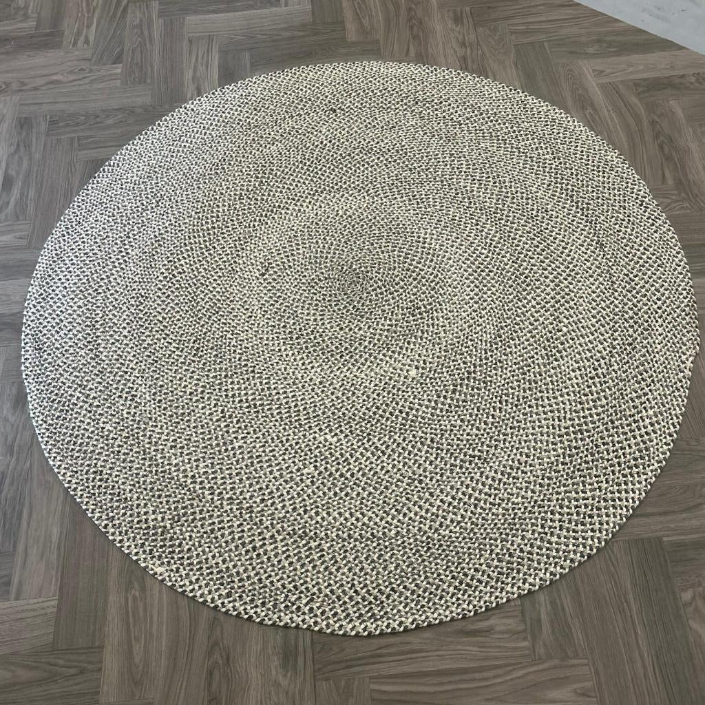 Brinker Lana Rodondo Rond Vloerkleed - 190x190cm, Grijs, 150 tot 200 cm, Rond, Ophalen of Verzenden