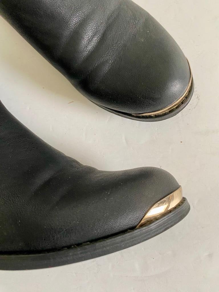i529 Sacha: maat 37 lage laarsjes laarzen boots schoenen, Zwart, Ophalen of Verzenden, Zo goed als nieuw, Sacha