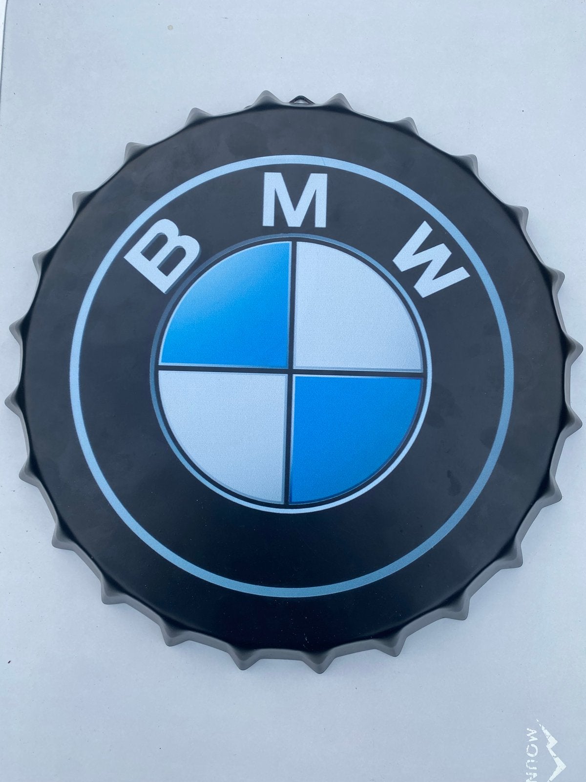 BMW Logo Wanddecoratie - Flesdop Design, Verzamelen, Ophalen of Verzenden, Zo goed als nieuw, Reclamebord