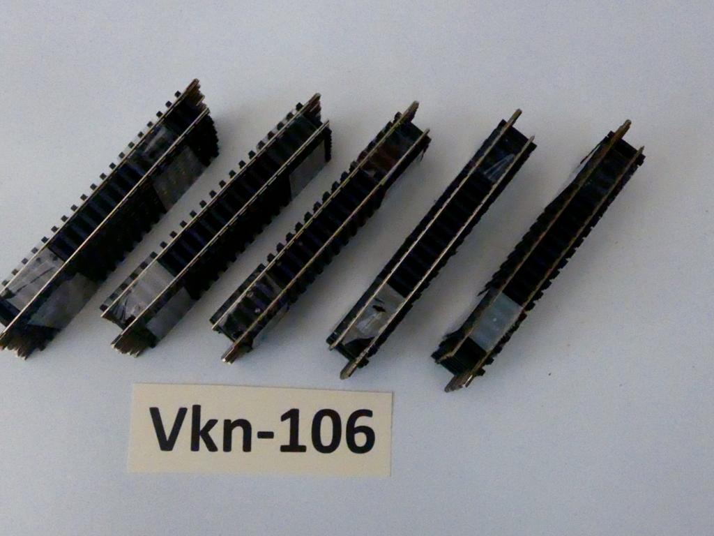 Vk-106 N Spoor Rechte rails 14904 Minitrix 104,2 mm, Gebruikt, Gelijkstroom, Trix, Rails