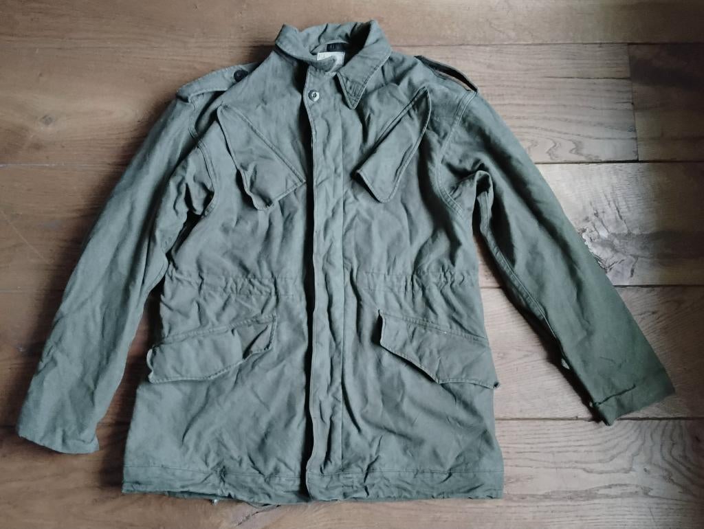 Originele vintage leger jas - nederlands leger - jaren 80, Ophalen of Verzenden, Landmacht, Nederland, Kleding of Schoenen