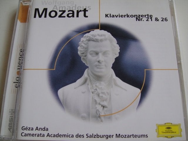 MOZART Klavierkonzerte nr. 21 & 26 ANDA DG ELO NIEUWSTAAT, Ophalen of Verzenden, Classicisme, Zo goed als nieuw, Orkest of Ballet
