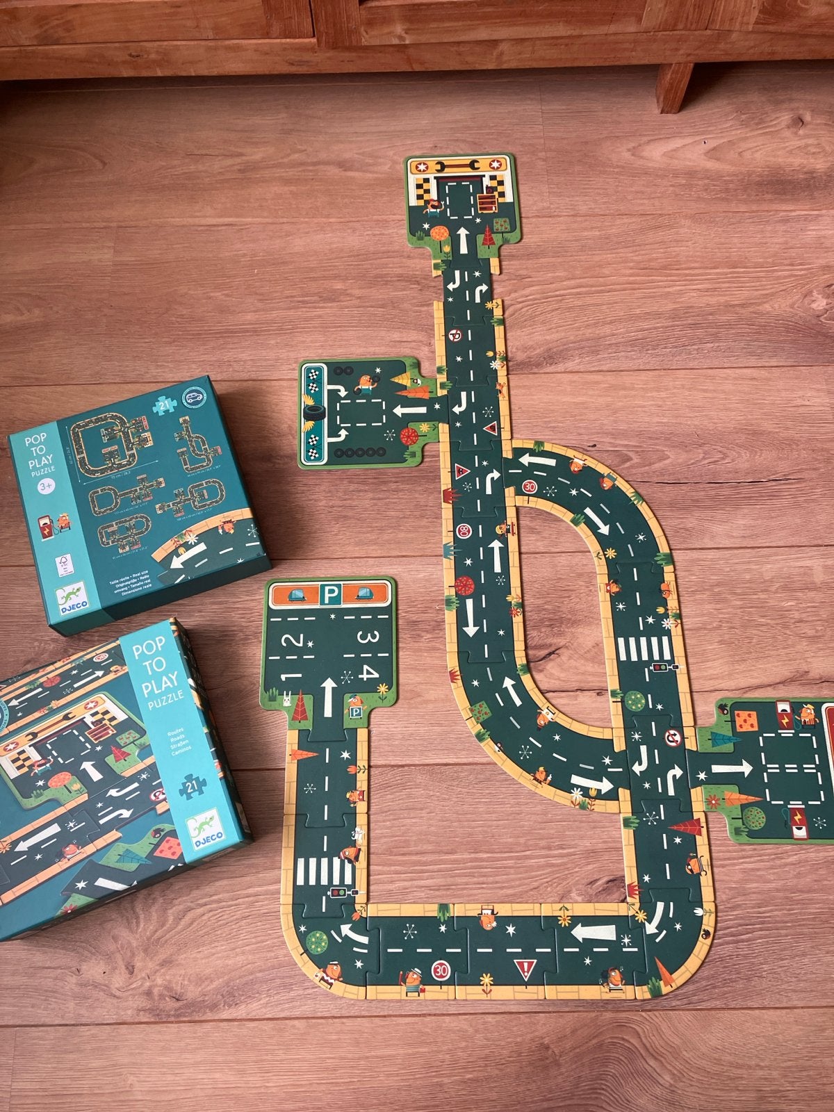 Autobaan puzzel speelgoed - Zo goed als nieuw, Ophalen of Verzenden, Zo goed als nieuw, Jongen of Meisje