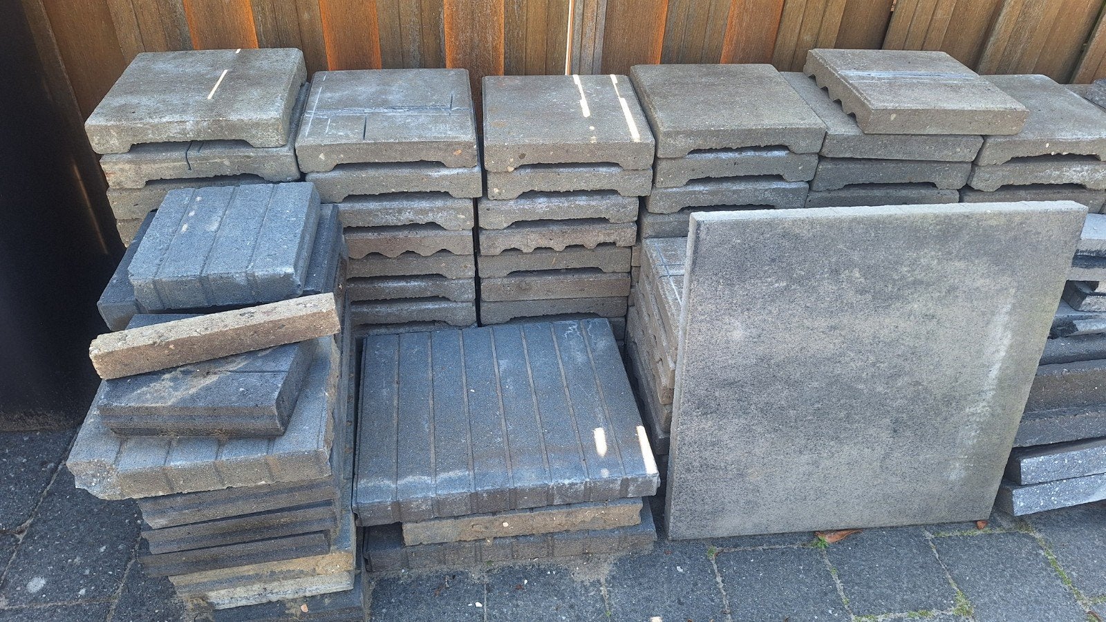 Dakterrastegels beton, Ophalen, Gebruikt, Beton, Terrastegels