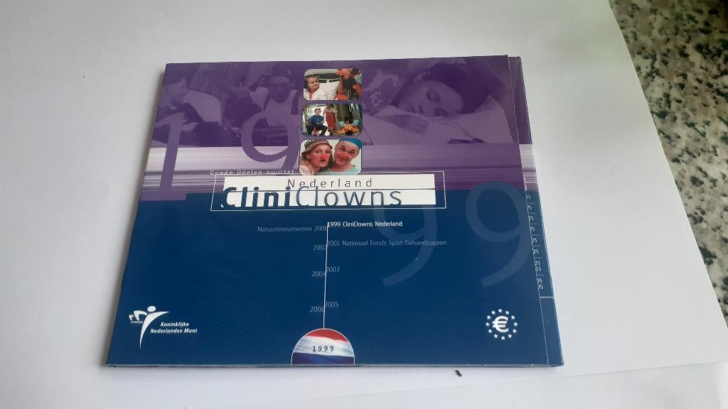 Clini clowns Goeden doelen euro munt set 1999, Ophalen of Verzenden, Koningin Beatrix, Overige waardes, Setje